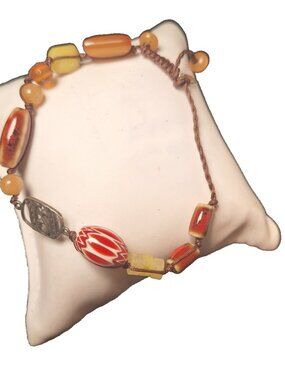 Silpada Happy Saturday Sterling Silver Aventurine Agate Quartzite Bracelet